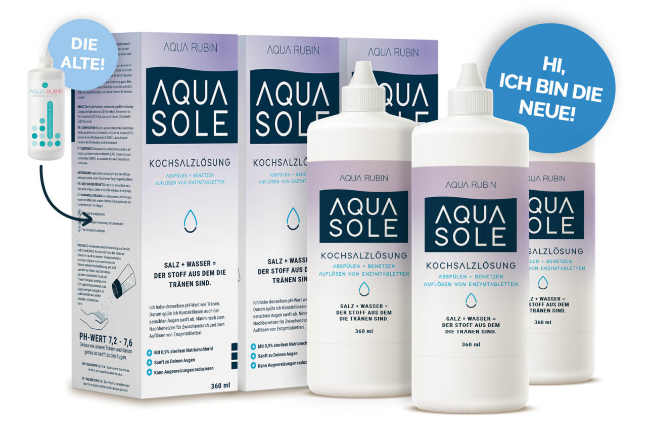 Aqua Rubin - Kochsalzlösung (3x360ml)