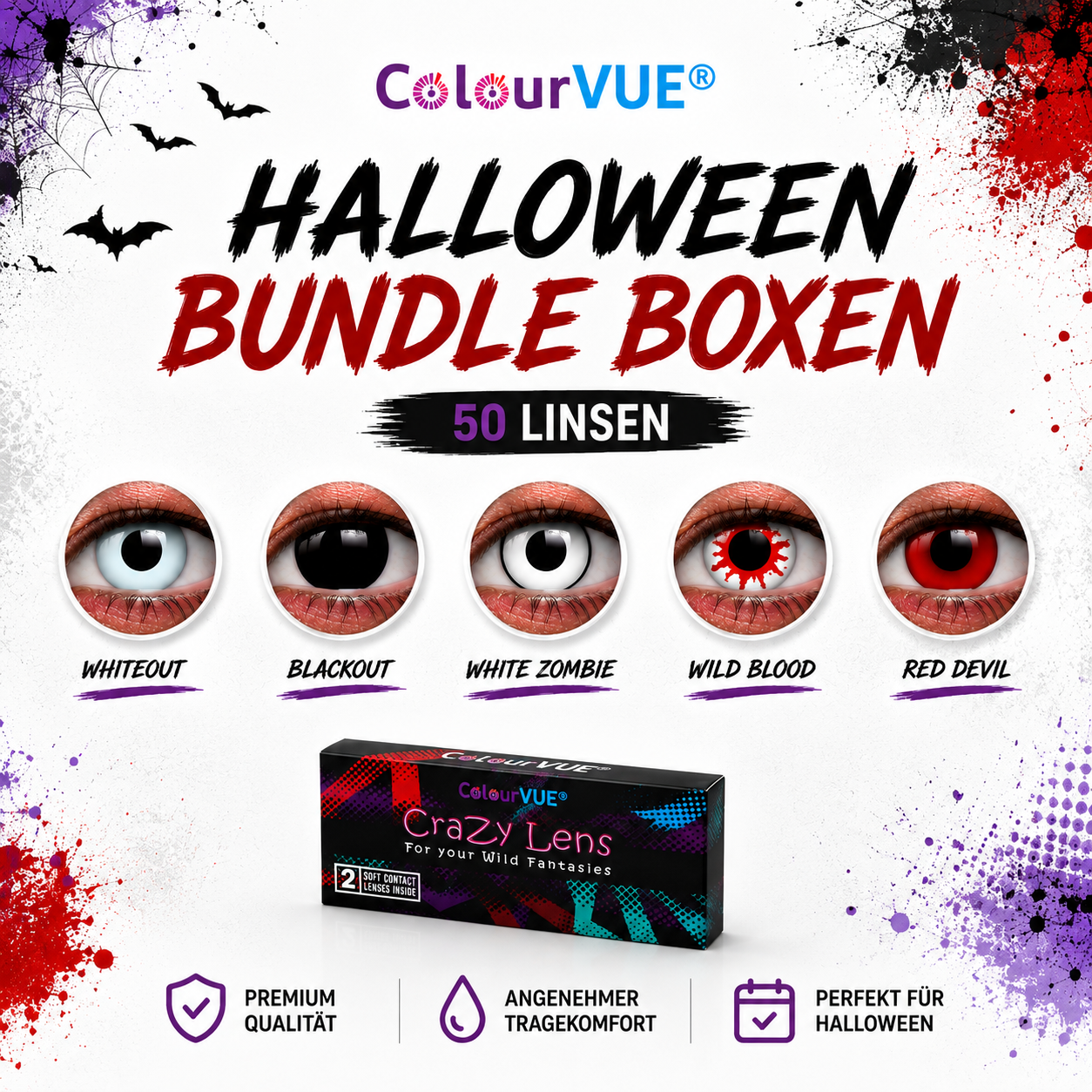 ColourVue Halloween Box L (5x10 Linsen)